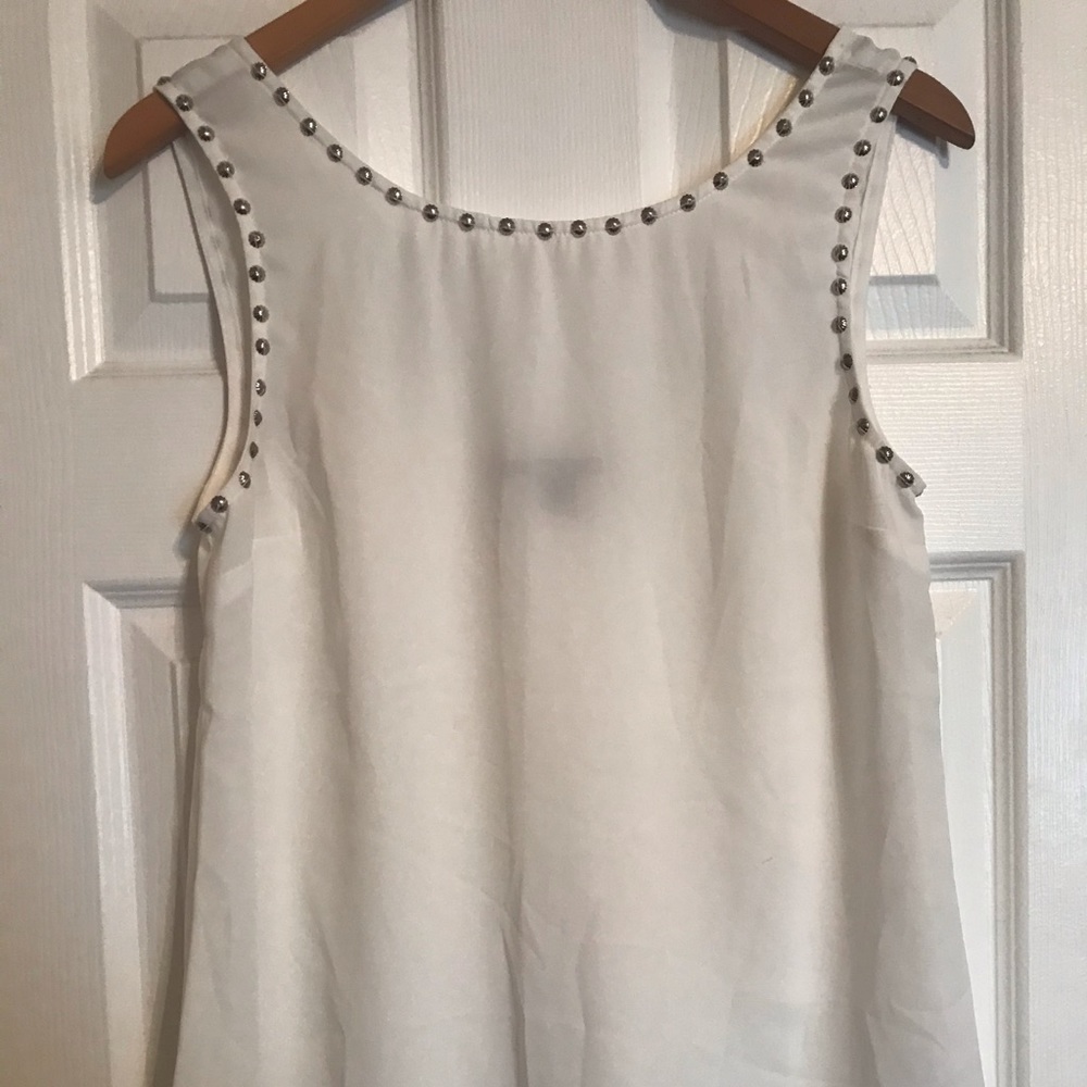 Forever 21 white blouse with studs!